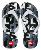 Chinelo Quik Silver Branco e Preto MOD:30126