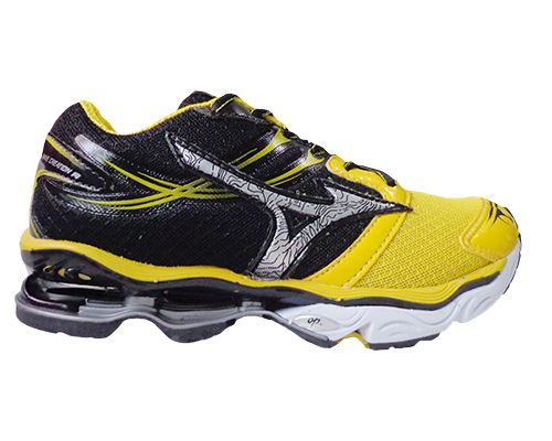 Tênis Mizuno Wave Creation 14 Preto e Amarelo MOD:10714