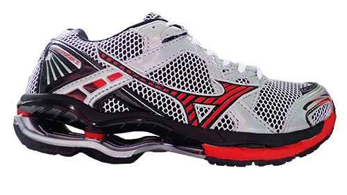 Tênis Mizuno Wave Creation 11 Prata e Vermelho MOD:10470