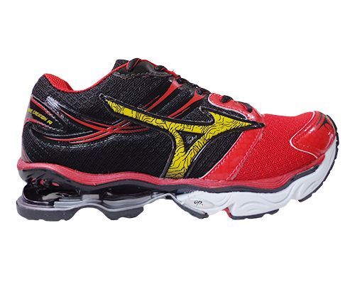 Tênis Mizuno Wave Creation 14 Preto e Vermelho MOD:10715